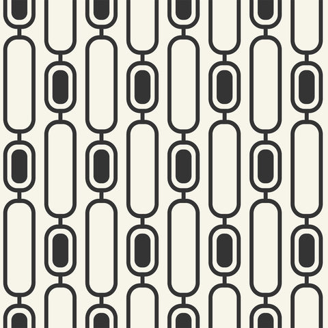 Black and White Motif Geometric Removable Wallpaper 185b| Walls By Me