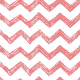 Red and White Chevron Geometric Removable Wallpaper 360b| Walls By Me