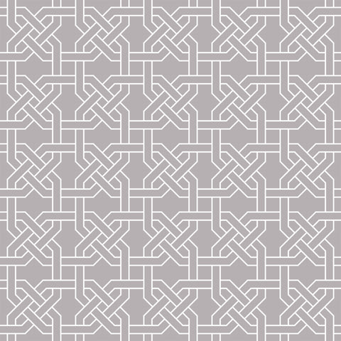 White and Grey Pattern Geometric Peel and Stick Removable Wallpaper