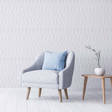 Grey Weave Peel and Stick Removable Wallpaper