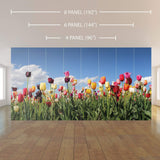 Green Floral Peel and Stick Removable Wall Mural 6737