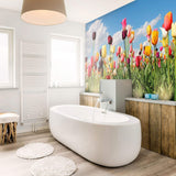 Green Floral Peel and Stick Removable Wall Mural 6737
