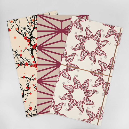 Wallpaper Sample for Bathroom Red, Orange and Similar Tones 002