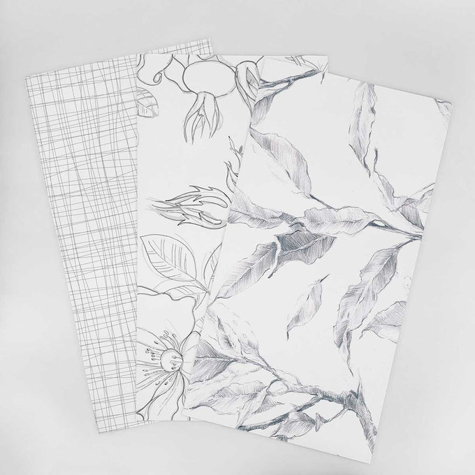 Wallpaper Sample for Bedroom Black and White , Gray and Similar Tones 002