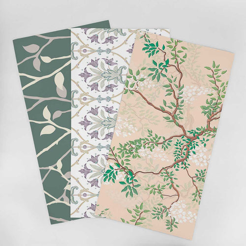 Wallpaper Sample for Bedroom Green and Similar Tones 002