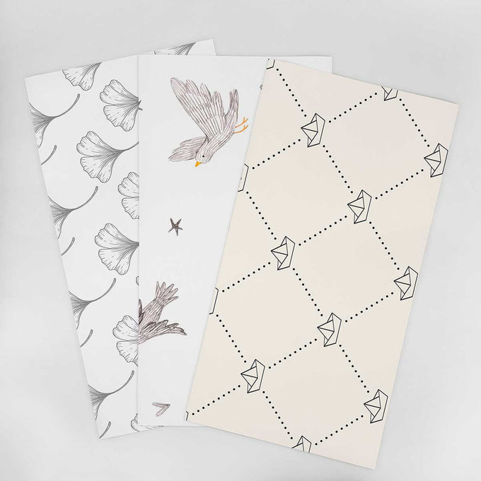 Wallpaper Sample for Kids Black and White , Gray and Similar Tones 002