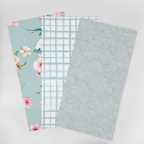 Wallpaper Sample for Kitchen Blue and Similar Tones 002