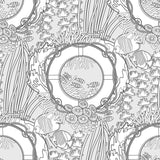 White and Grey Fish Nautical Removable Wallpaper 0518| Walls By Me