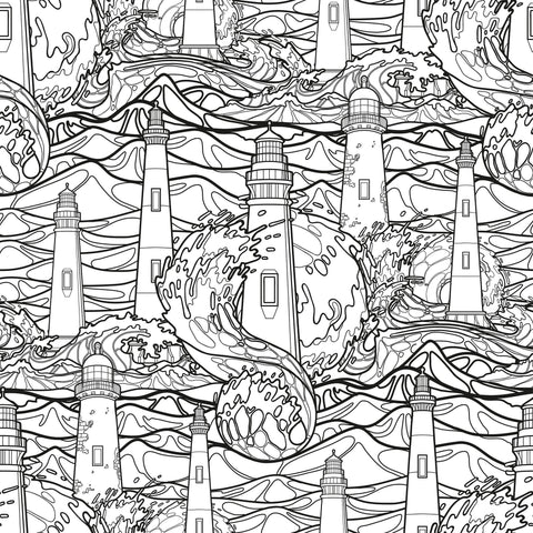 Black and White Nautical Removable Wallpaper 1676| Walls By Me