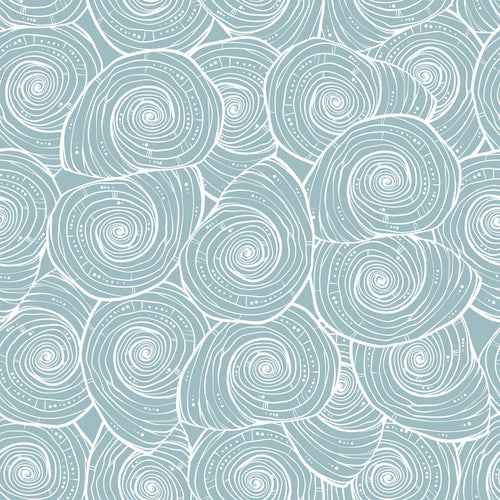 Teal and White Nautical Peel and Stick Removable Wallpaper