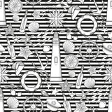 White Striped Nautical Removable Wallpaper 2936| Walls By Me