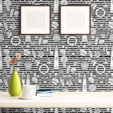 White Striped Nautical Removable Wallpaper 2936| Walls By Me