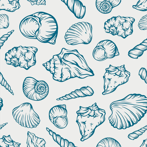 Blue Illustration Nautical Removable Wallpaper 4442| Walls By Me