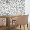 Black and White Fish Nautical Peel and Stick Removable Wallpaper
