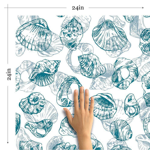 White Illustration Nautical Removable Wallpaper 6522| Walls By Me