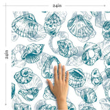 White Illustration Nautical Removable Wallpaper 6522| Walls By Me