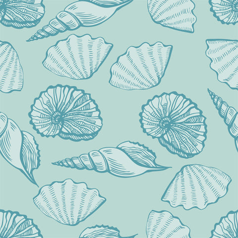 Teal and Turquoise Nautical Removable Wallpaper 5029| Walls By Me