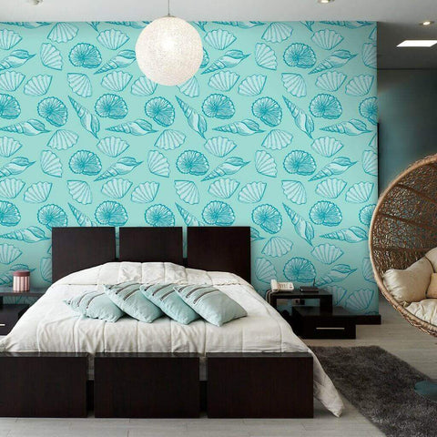 Teal and Turquoise Nautical Removable Wallpaper 5029| Walls By Me