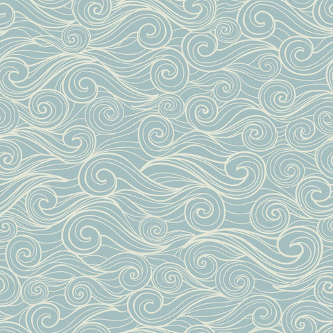 Blue Nautical Peel and Stick Removable Wallpaper