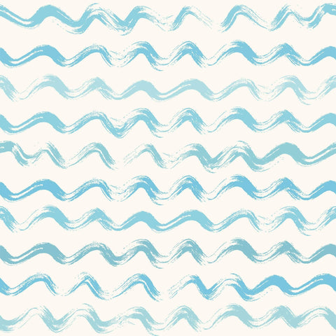 White and Blue Watercolor Nautical Peel and Stick Removable Wallpaper