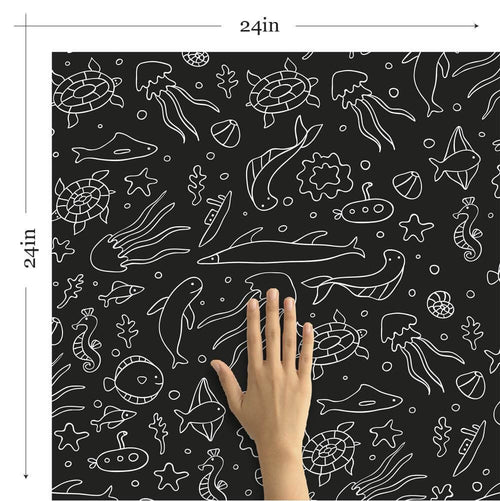 White Fish Nautical Removable Wallpaper 3757| Walls By Me