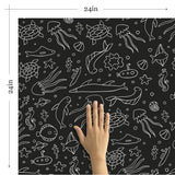 White Fish Nautical Removable Wallpaper 3757| Walls By Me