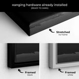 Black night map Wall Art Canvas 0262