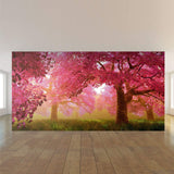 Pink Asian Peel and Stick Removable Wall Mural 7099
