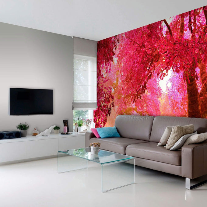 Pink Asian Peel and Stick Removable Wall Mural 7099