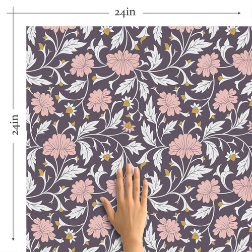 Need something worthy of a feature wall? This charismatic floral wallpaper was made to stand out in all the right ways! Stylizing botanical elements into a cool contemporary composition, it adds character to any wall space and blends in with any monochrome setting. While this removable wallpaper can be moved around the house as much as you like, its bold look is best suited to prominent locations like entranceways and living rooms.