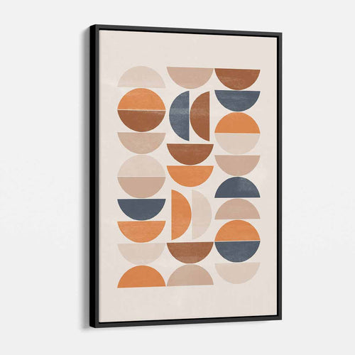 Orange semi-circle Wall Art Canvas 2940