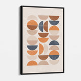 Orange semi-circle Wall Art Canvas 2940
