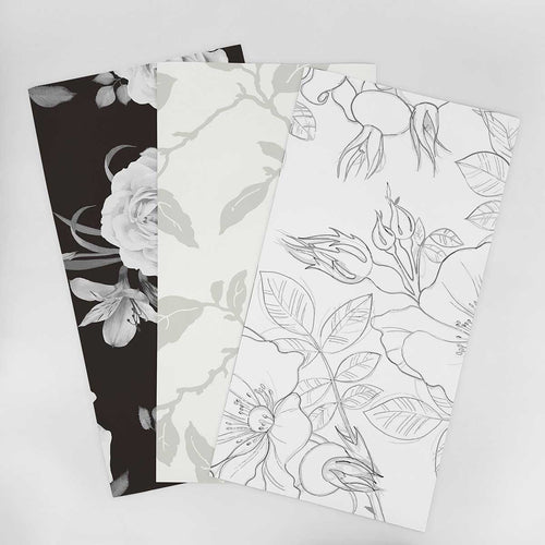 Wallpaper Sample for Bedroom Black and White , Gray and Similar Tones 003