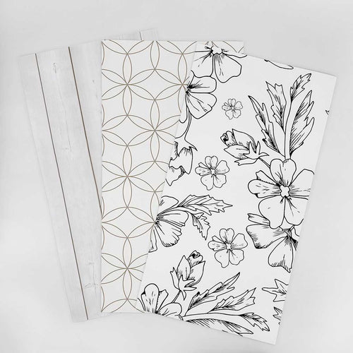 Wallpaper Sample for Kitchen Black and White , Gray and Similar Tones 003