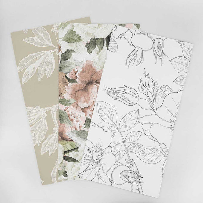 Wallpaper Sample for Living Room Floral Theme Designer Selection 003