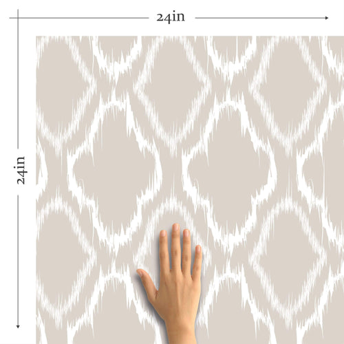 neutral-themed plaid removable wallpaper