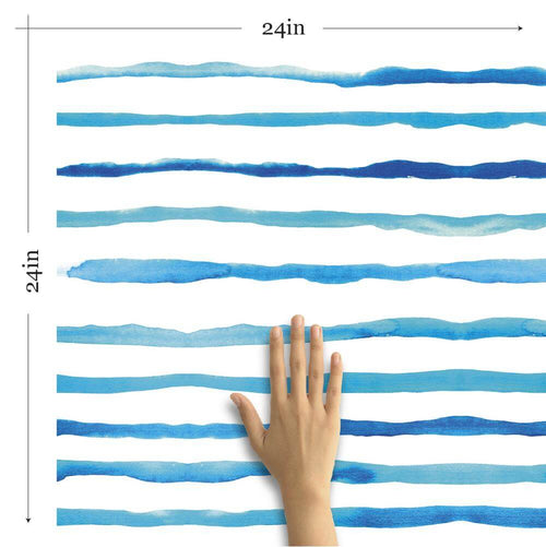 White Watercolor Peel and Stick Removable Wallpaper