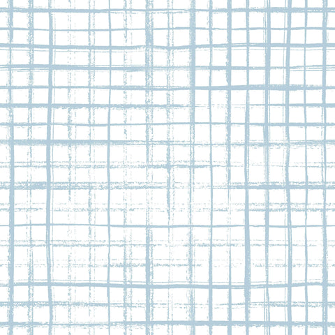 White and Blue Geometric Peel and Stick Removable Wallpaper