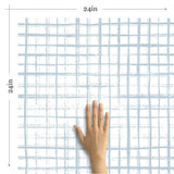 White and Blue Geometric Peel and Stick Removable Wallpaper