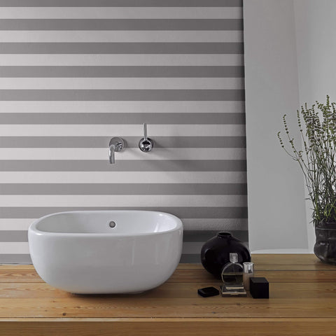 Grey and Silver Horizontal Removable Wallpaper 4752| Walls By Me