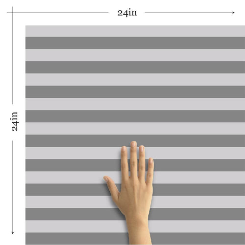 Grey and Silver Horizontal Removable Wallpaper 4752| Walls By Me