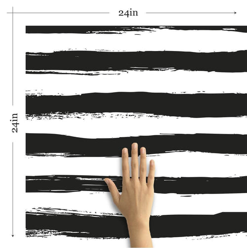 Black and White Horizontal Removable Wallpaper 0812| Walls By Me