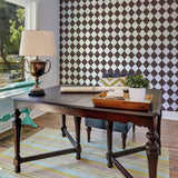 Charcoal and White Checkered Removable Wallpaper 0991| Walls By Me