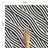 Black and White Striped Removable Wallpaper 5638| Walls By Me