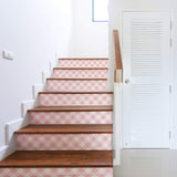 Pink Plaid Peel and Stick Removable Wallpaper