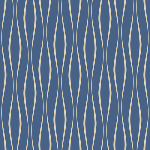 Blue Lines Peel and Stick Removable Wallpaper
