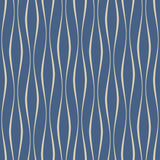 Blue Lines Peel and Stick Removable Wallpaper