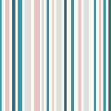 Teal and White Striped Peel and Stick Removable Wallpaper