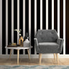 Black and White Vertical Peel and Stick Removable Wallpaper