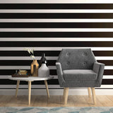 Black and White Striped Removable Wallpaper 20 3| Walls By Me